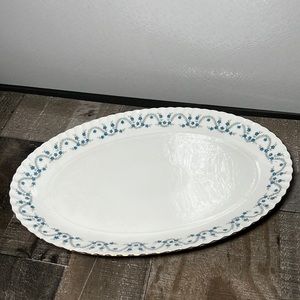 Vintage 40's Royal Tettau Germany Fine Porcelain Large Platter Hand Painted Rare